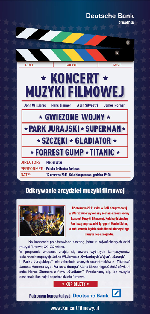 Plakat Koncert Muzyki Filmowej